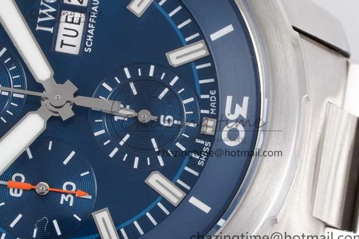 MIROTIME 0123 Aquatimer Chrono SS V6SF 1:1 Best Edition Blue Dial on SS Bracelet A Modern 7032